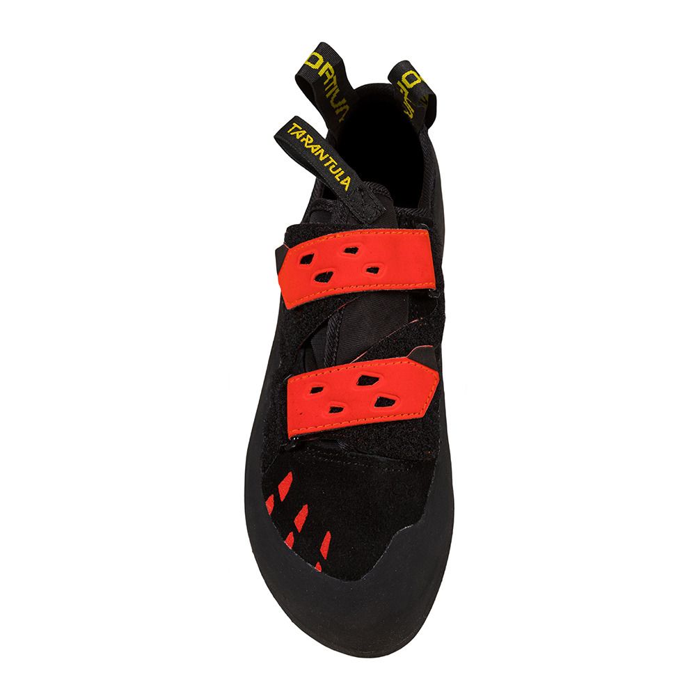 La Sportiva TARANTULA - Chaussons escalade Homme black/poppy