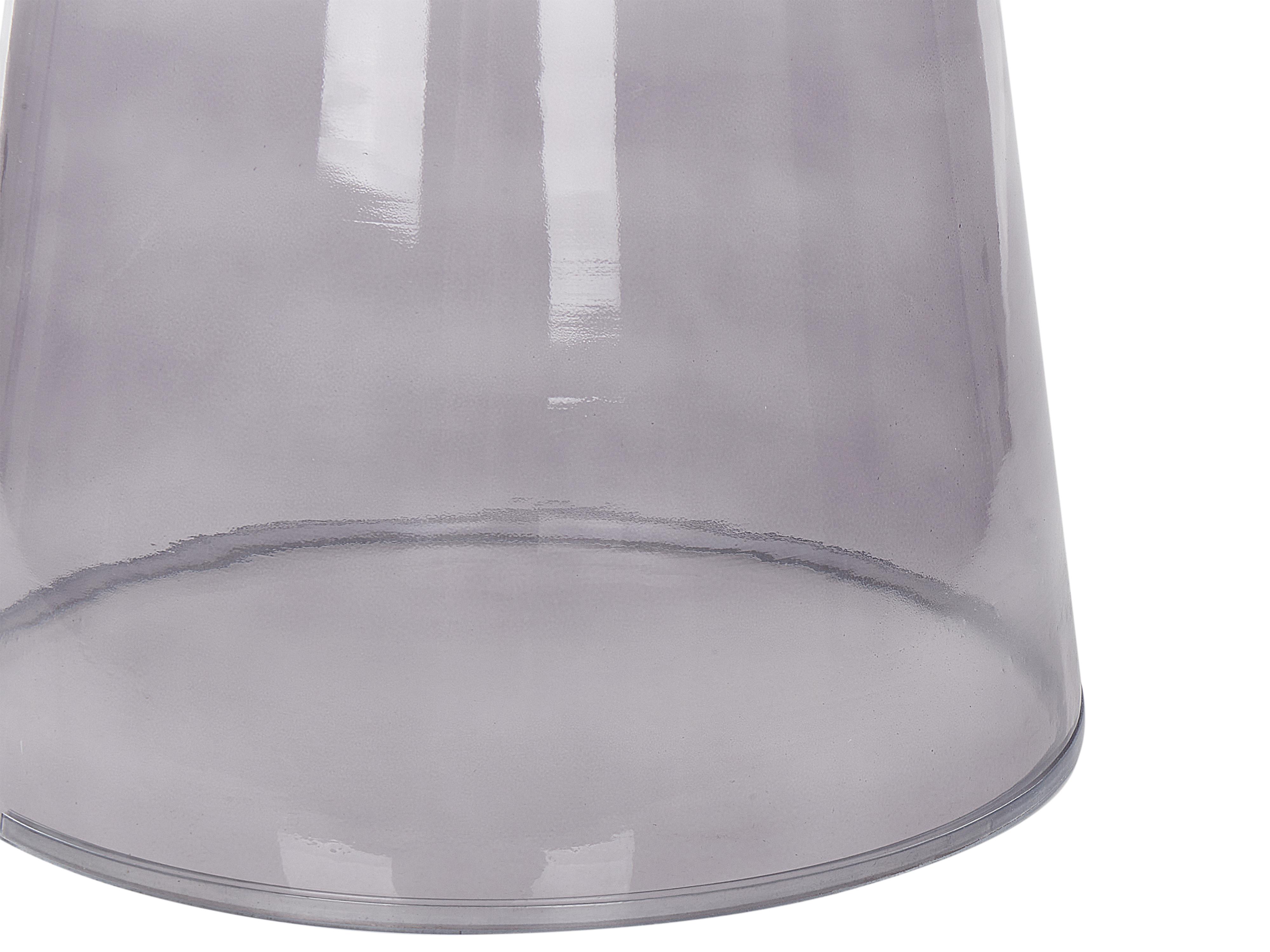 Bijzettafel CALDERA Glas Grijs