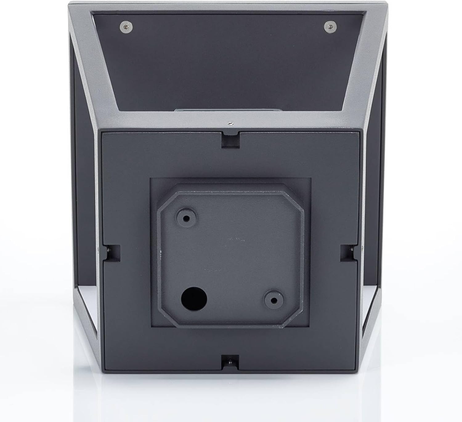 Lucande Außenleuchte Dunia (spritzwassergeschützt (Modern) in Schwarz aus Aluminium (1 flammig, E27) - Wegeleuchte Pollerleuchte Wegelampe Sockelleuchte