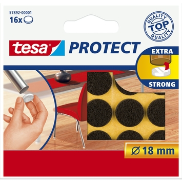 Tesa Protect vilt 22mm bruin 12 stuks
