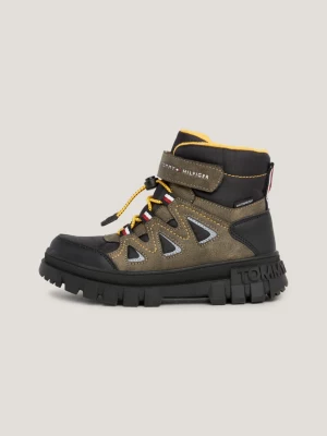 Botas de cano curto impermeáveis com cadarço