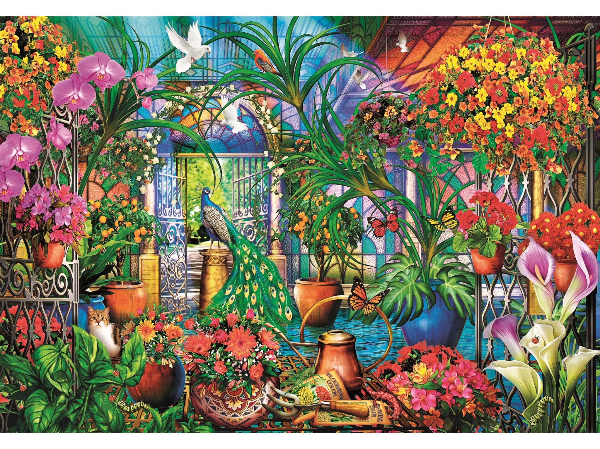 PUZZLE GREENHOUSE CLEMENTONI 500 PEÇAS