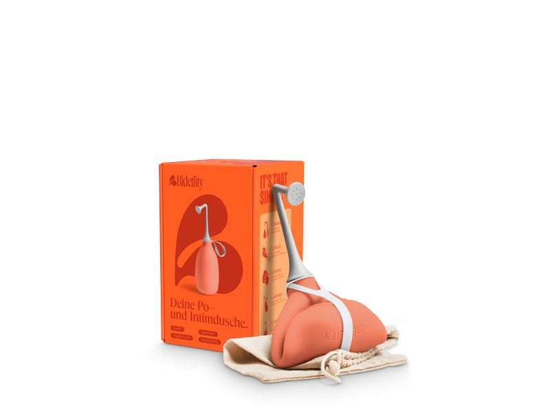 Bidetlity Po-Dusche Bidet 450 ml Precious Peach Mobile Intimdusche, Po-Dusche