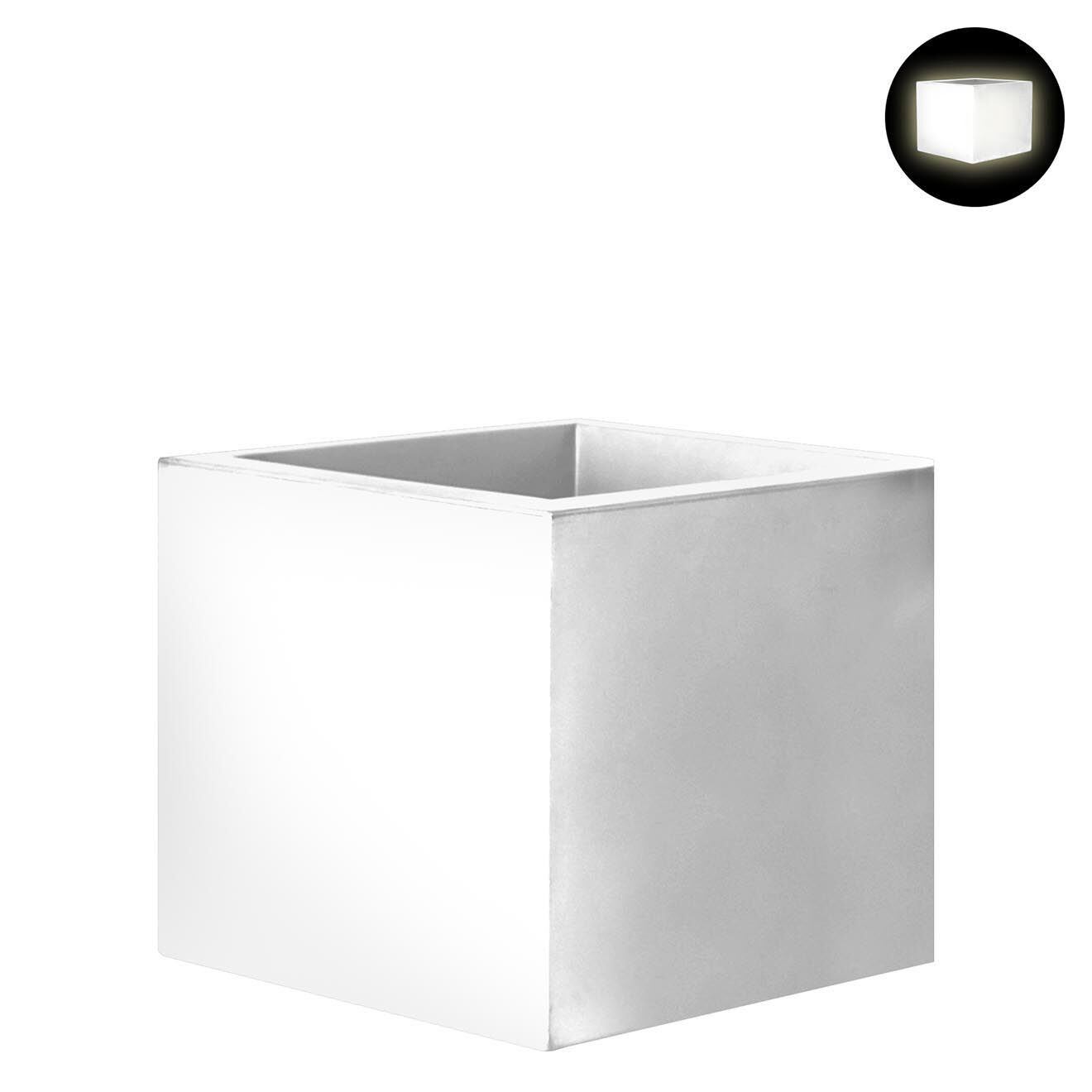 Serralunga Pot Cubotti Design par Nat Wave blanc - 50x45x50 cm