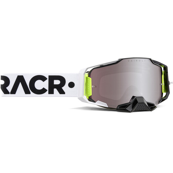 100% - Masque Armega RACR HiPER® - Silver Mirror Noir / Blanc / Gris