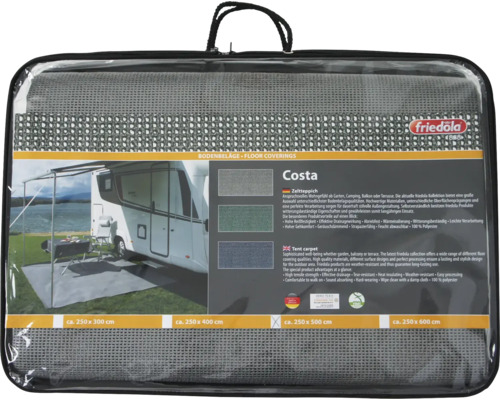 Tenttapijt Costa blauw 250x600 cm