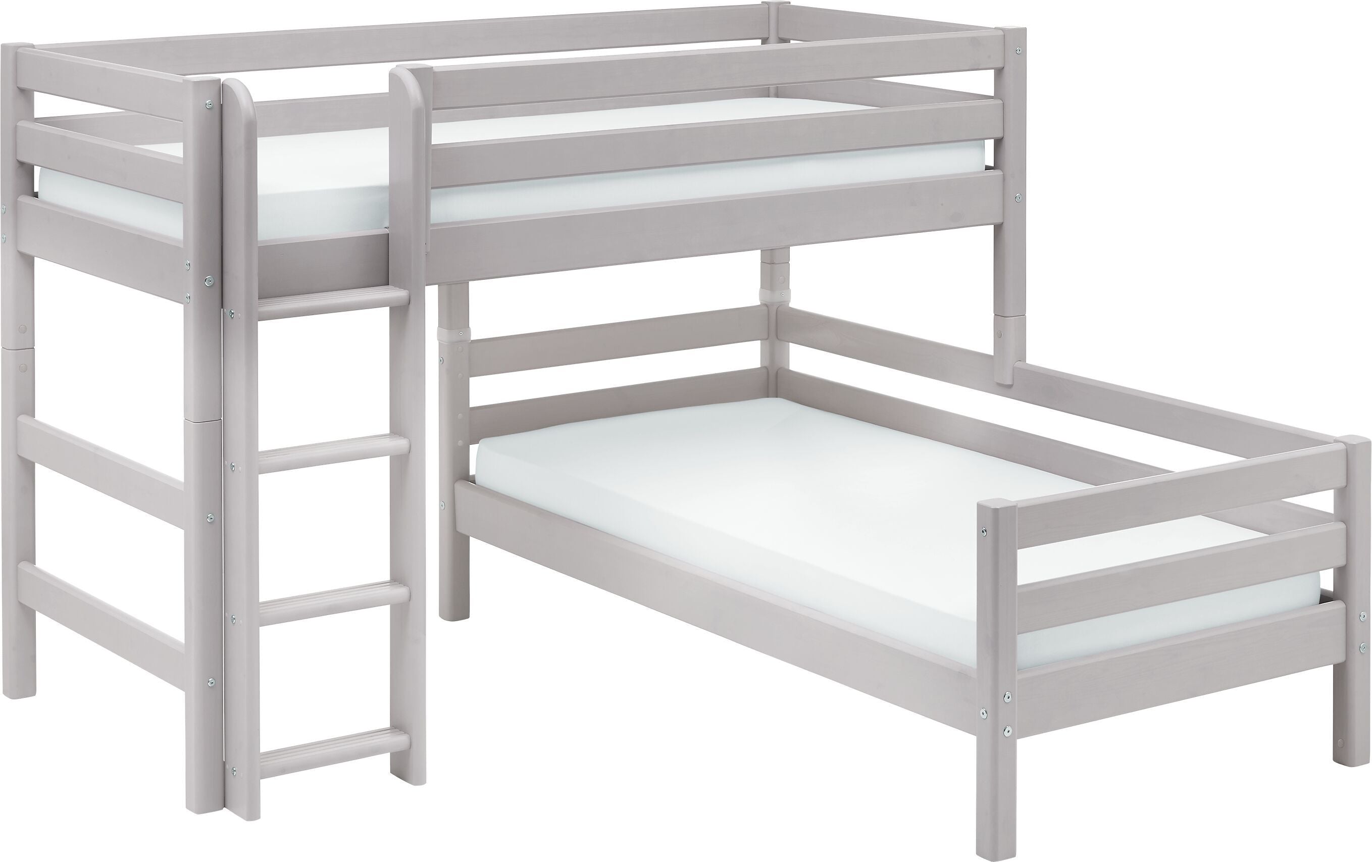 Flexa CLASSIC Bettkombination - Grau / H: 143.0 cm
