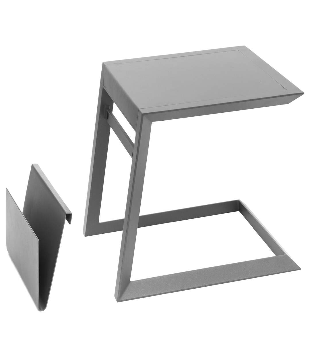 Table d'appoint de jardin design Allure - L. 55 x H. 55 cm - Gris graphite