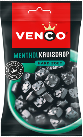 Venco Menthol Kruisdrop 120gr