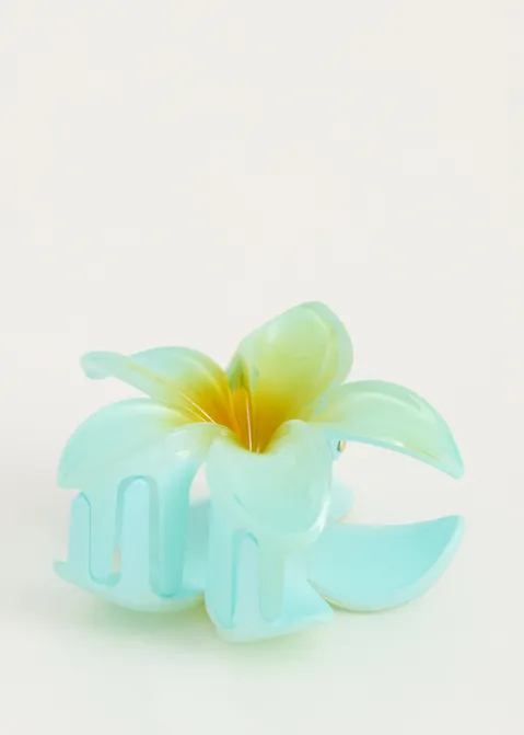 Haarclip bloem blauw (BLW.L)