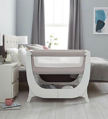 Shnuggle Babybett - Air - Beistellbett - 95x56 cm - Stone Grey