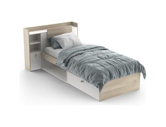 DEMEYERE - Lit enfant life 1 personne - 90x190/200 - rangements - décor...