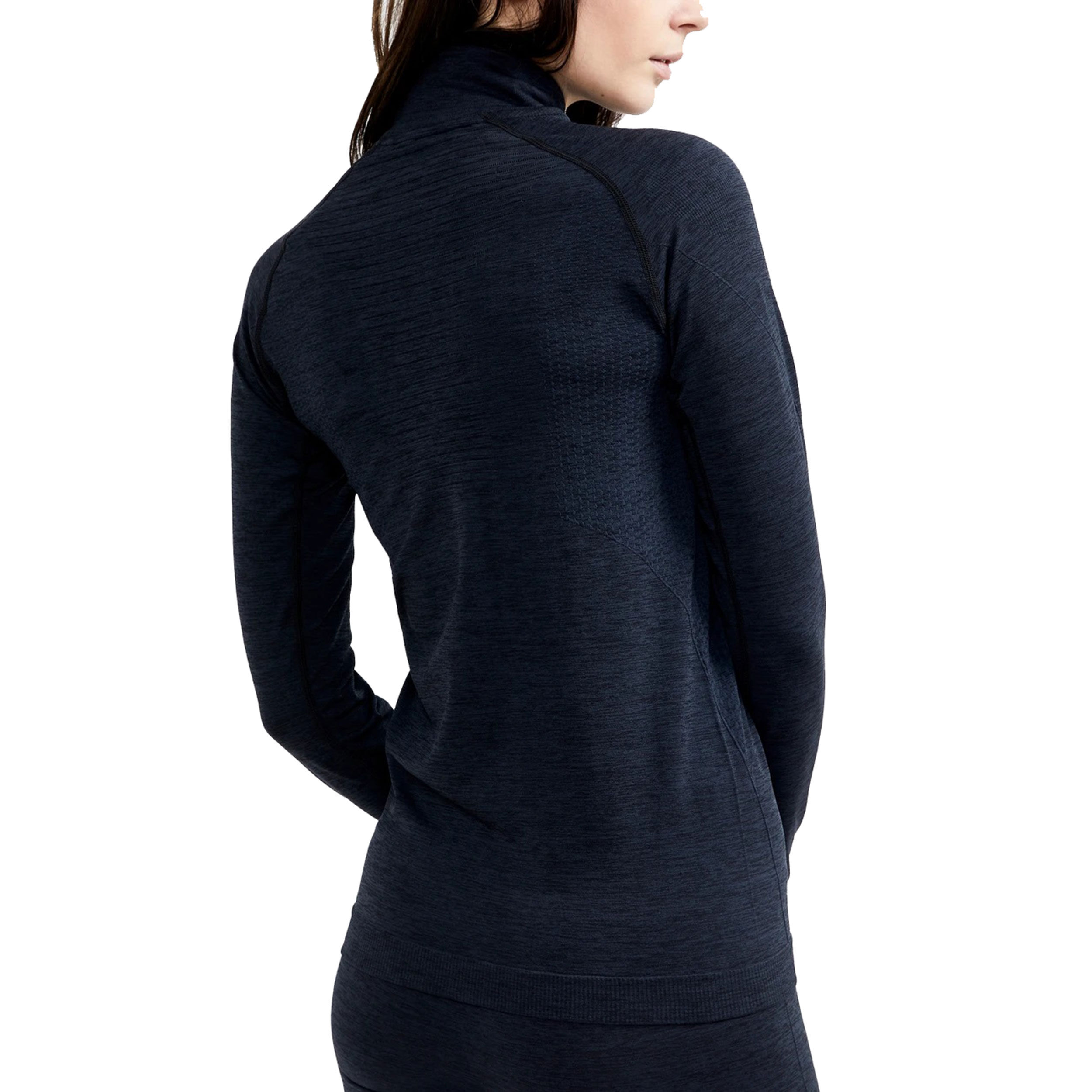 Craft Core Dry Active Comfort Half-Zip Haut Manches Longues Femmes - Noir