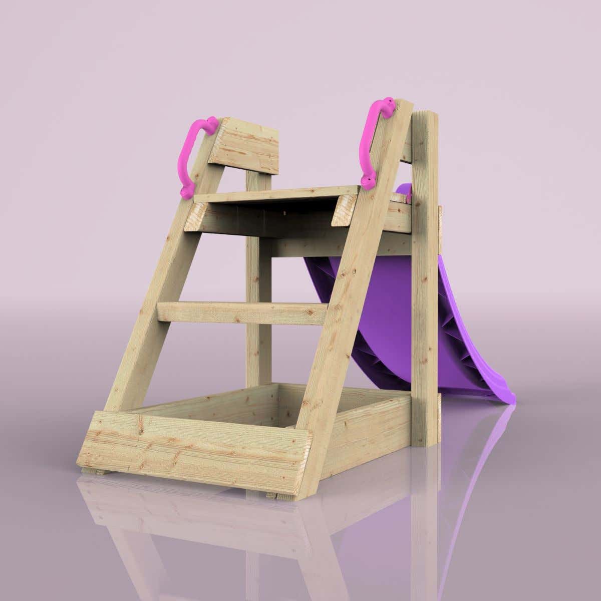 REBO Glijbaan IJsbeer 120 cm Houten Speeltoren