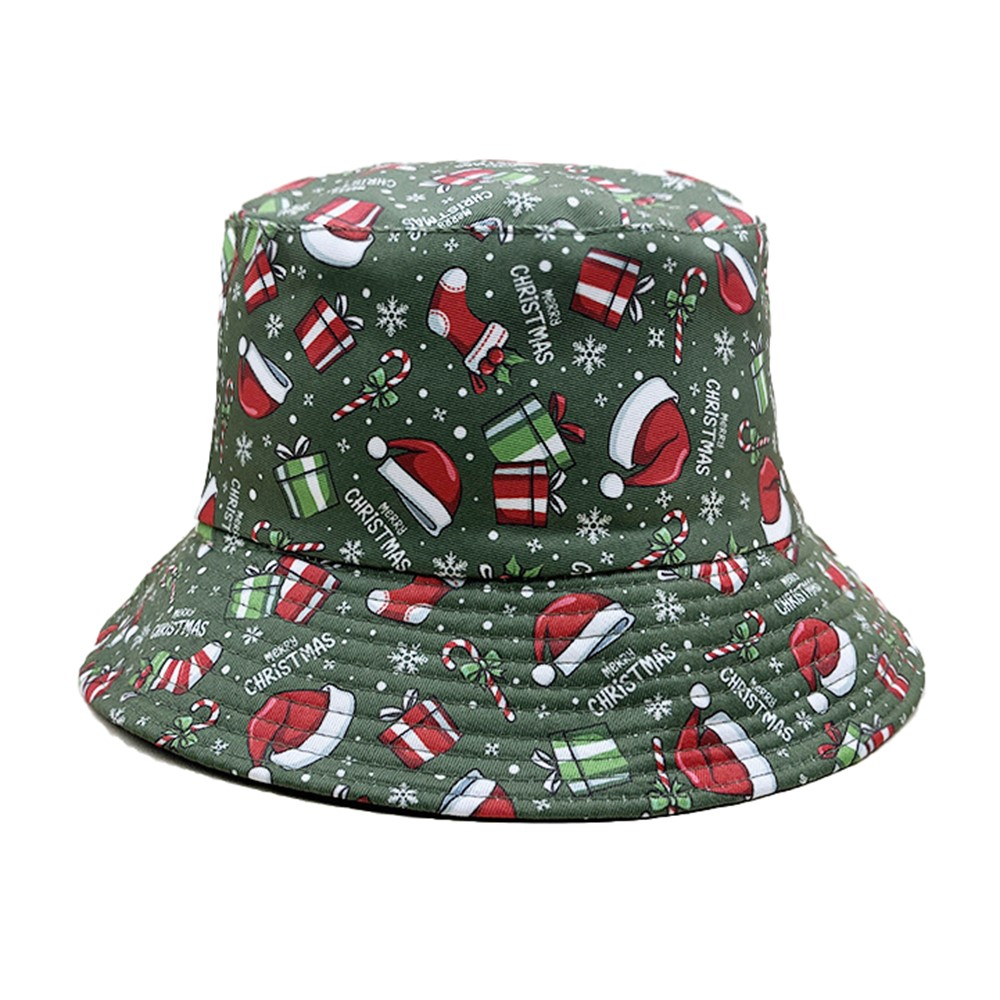 (56cm) Fischerhut Fashion Accessoire Weihnachts Bucket Hat - Merry Christmas