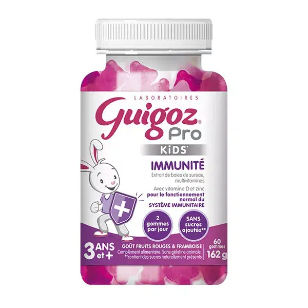 Suplemento alimentar em gomas Guigoz Pro Kids para imunidade - 60 gomas
