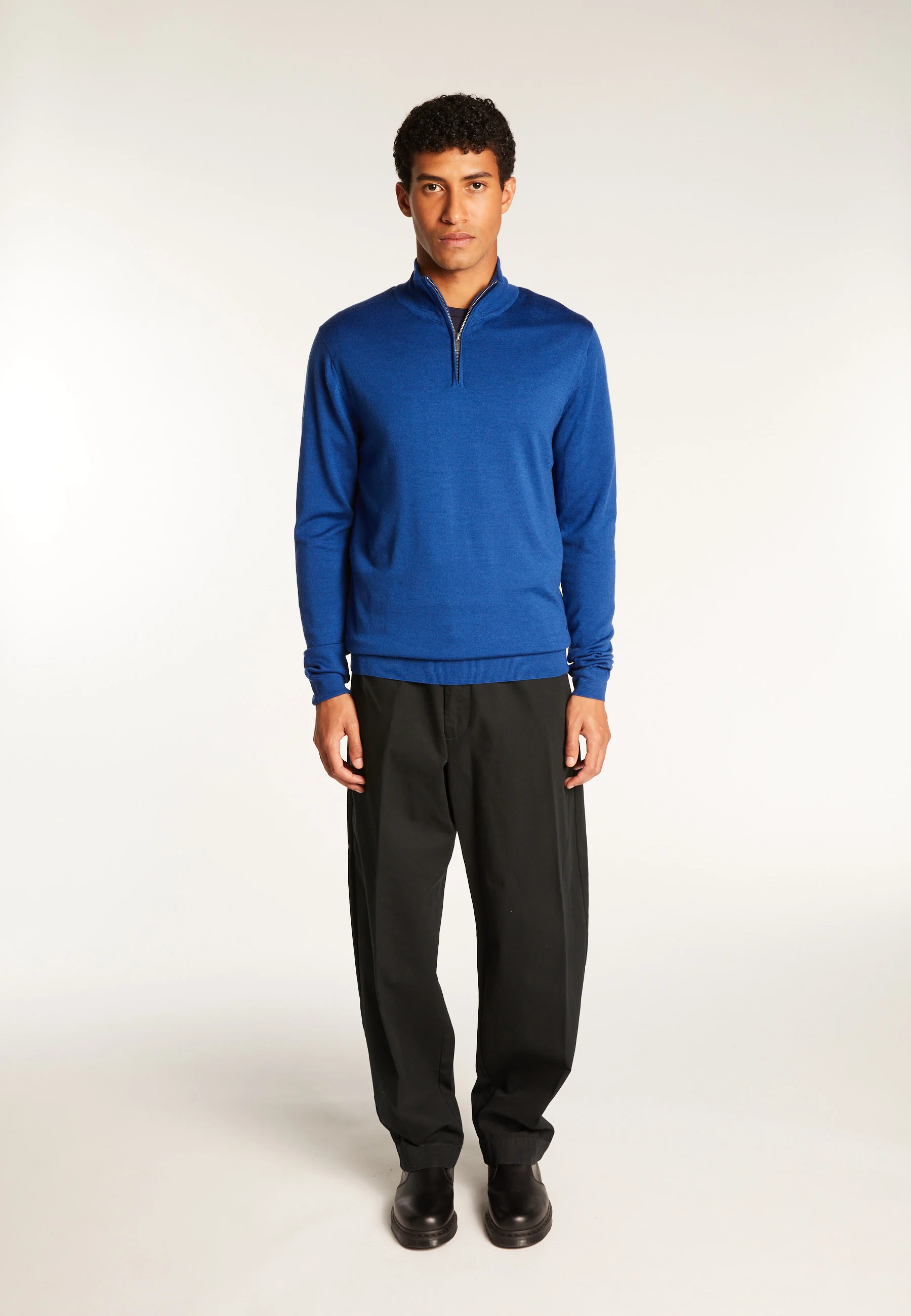 RYANAH24 - Pull camionneur laine mérinos | Bleu
