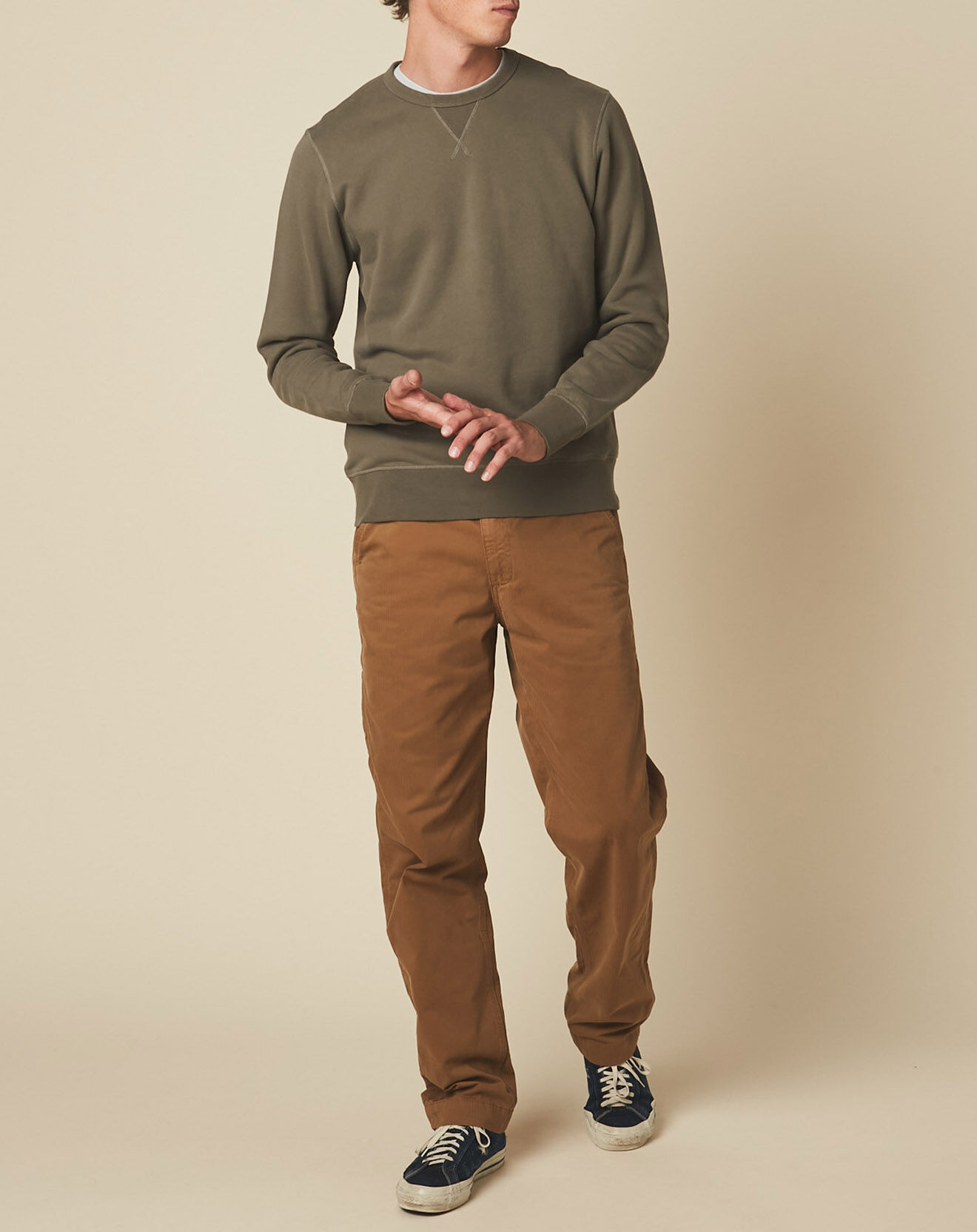 Hartford Sweat Crew olive