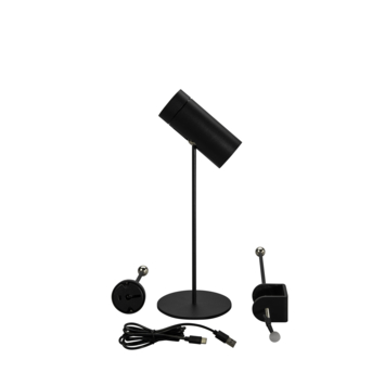 KonstSmide tafel-/wandlamp Multi 1,8 W oplaadbare LED verlichting zwart