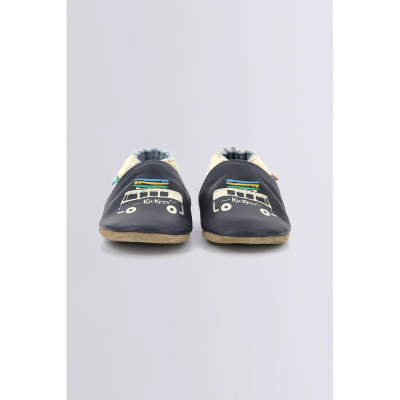 Kickbaby van Bleu CHAUSSONS Cuir Bébé