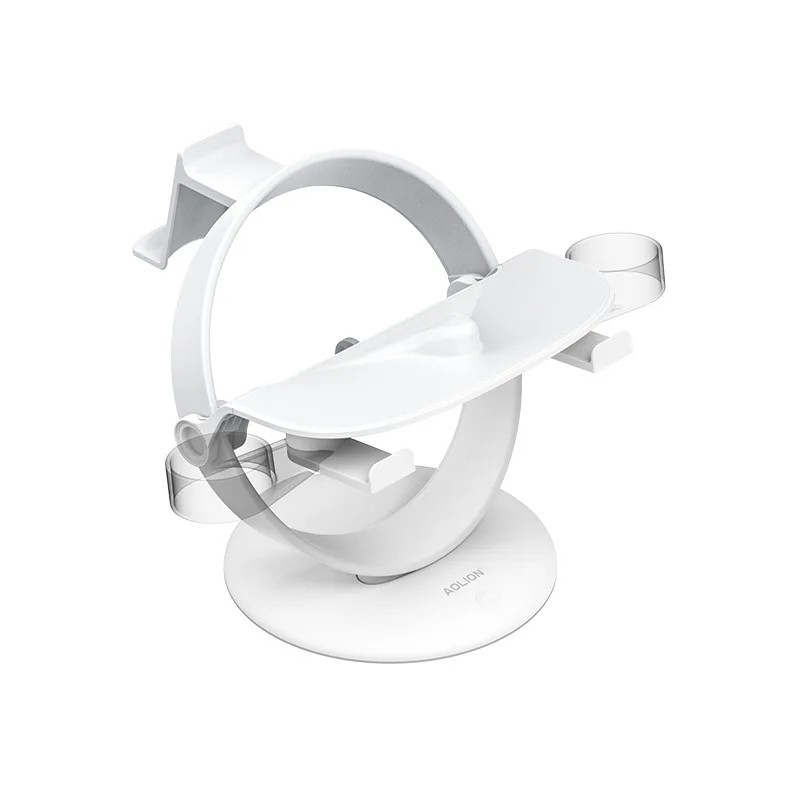 Meta Quest / Oculus Quest 3 / 3S / 2 / Pro / PS5 VR / PS4 VR / Pico 4 / 3 Halterung für VR Brille und Controller - Weiss