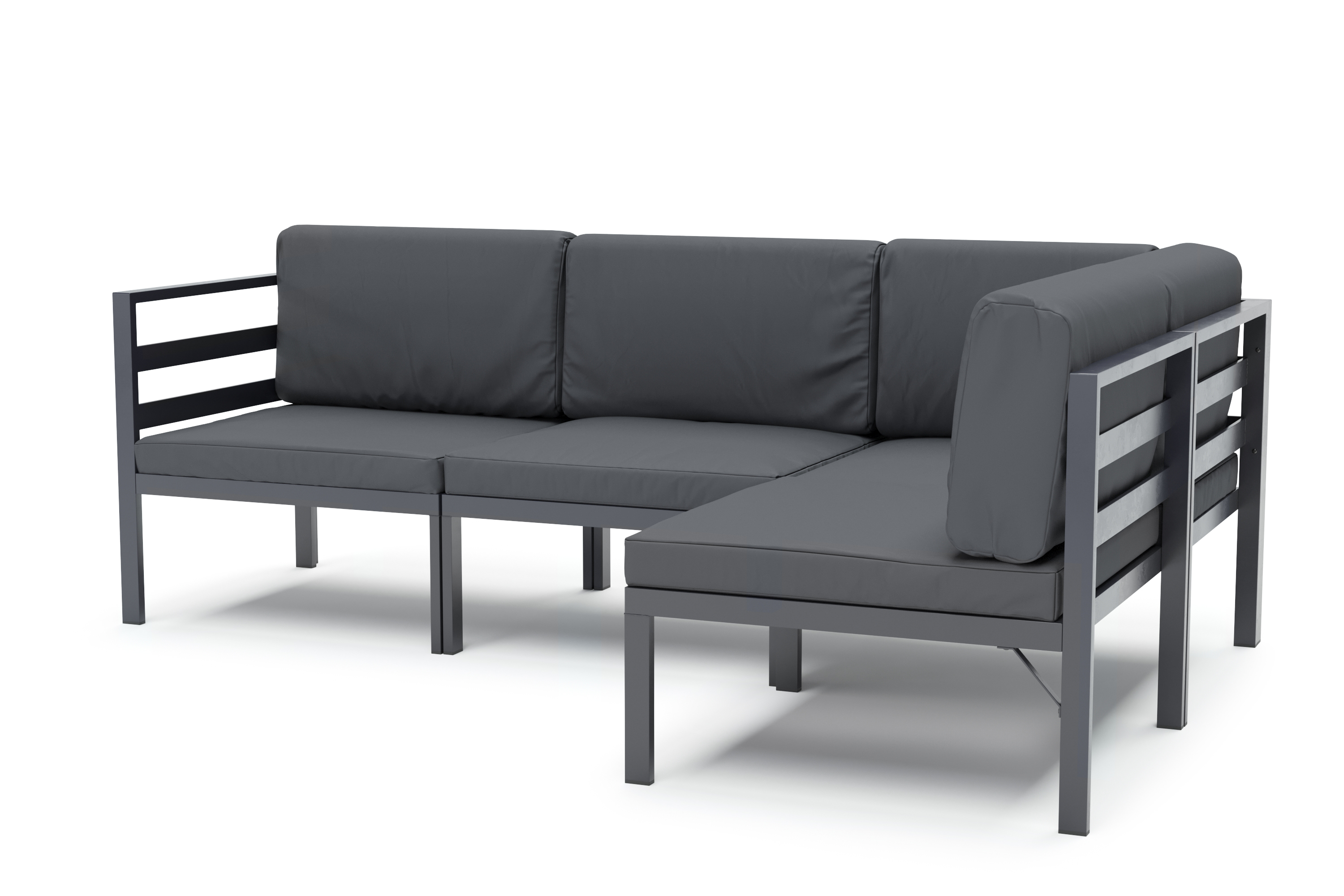 Lounge SAMBIA 4-teilig anthrazit