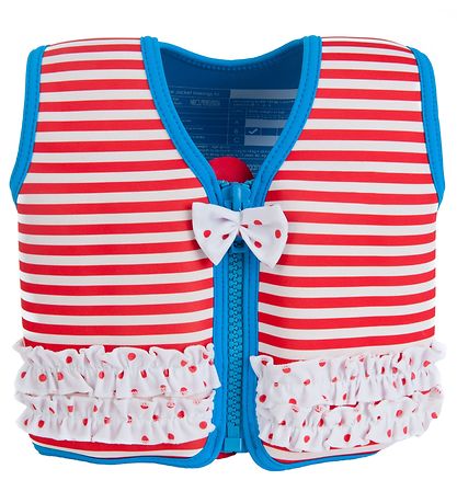 Konfidence Sv?mmevest - Original - Marthas Rød Stripe Frills