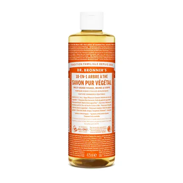 Dr Bronner's Savon Pur Végétal Arbre à Thé 