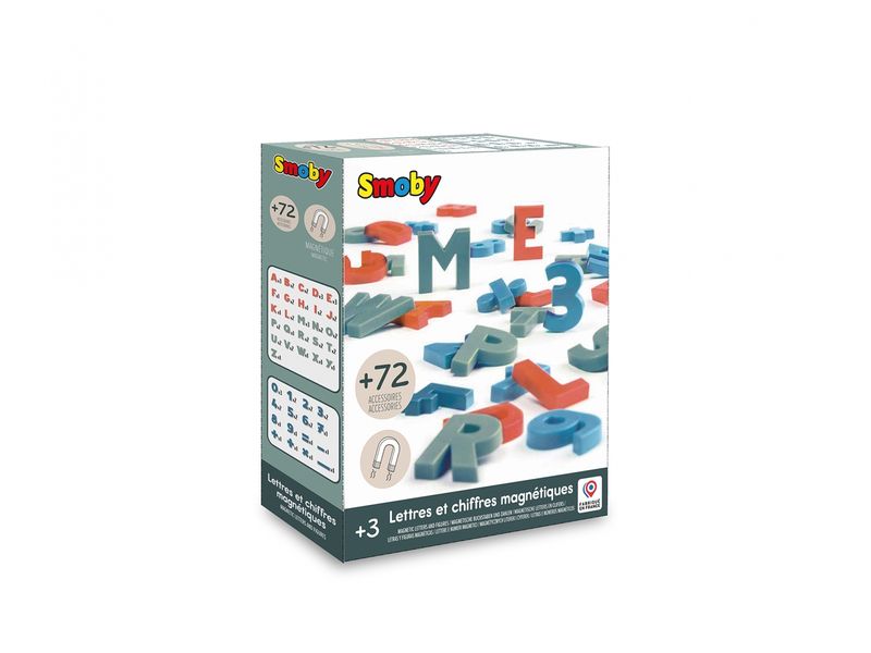 Smoby 72 magnetische Buchstaben und Zahlen Zubehör für Magnettafel
