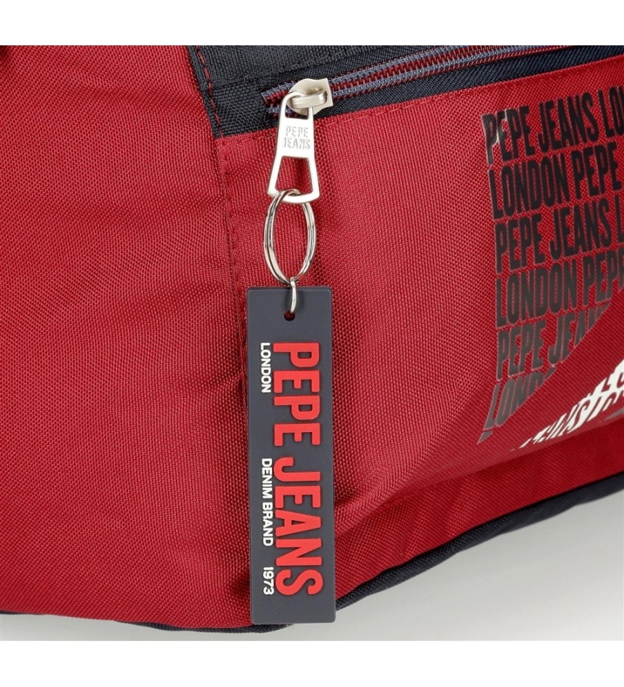 Pepe Jeans Mochila escolar dos compartimentos Pepe Jeans Clark 40cm rojo