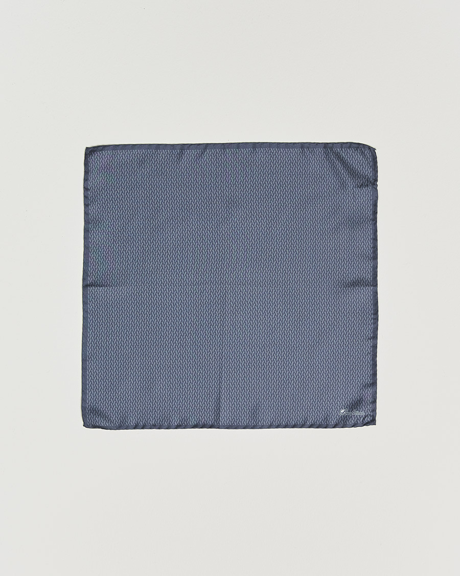 Stenströms Silk Handkerchief Mid Grey