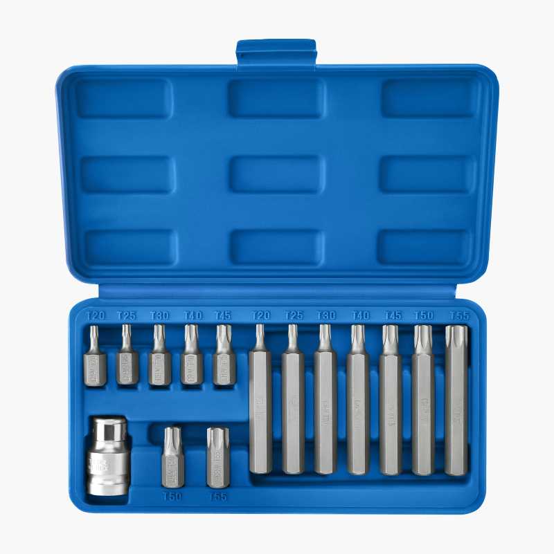 Bitssett Torx, 15 deler