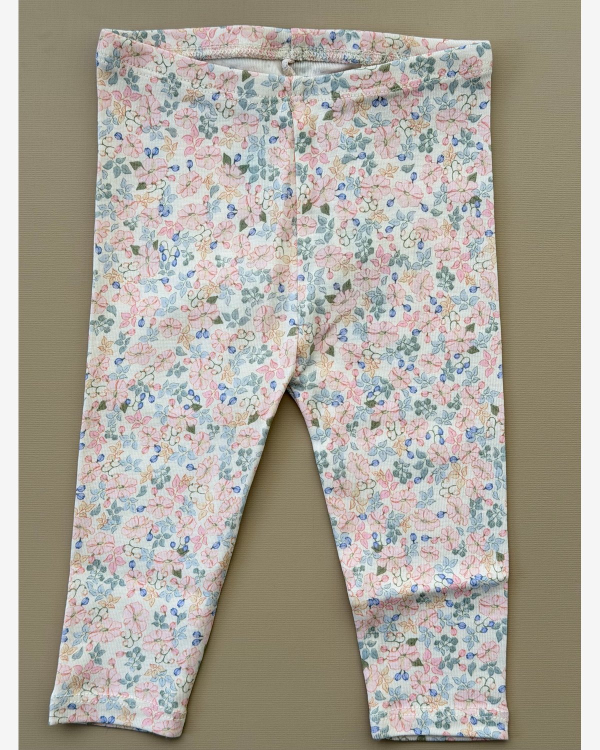 Leggings m/ Blomster Print – 100% Øko Bomull | Fio Pants