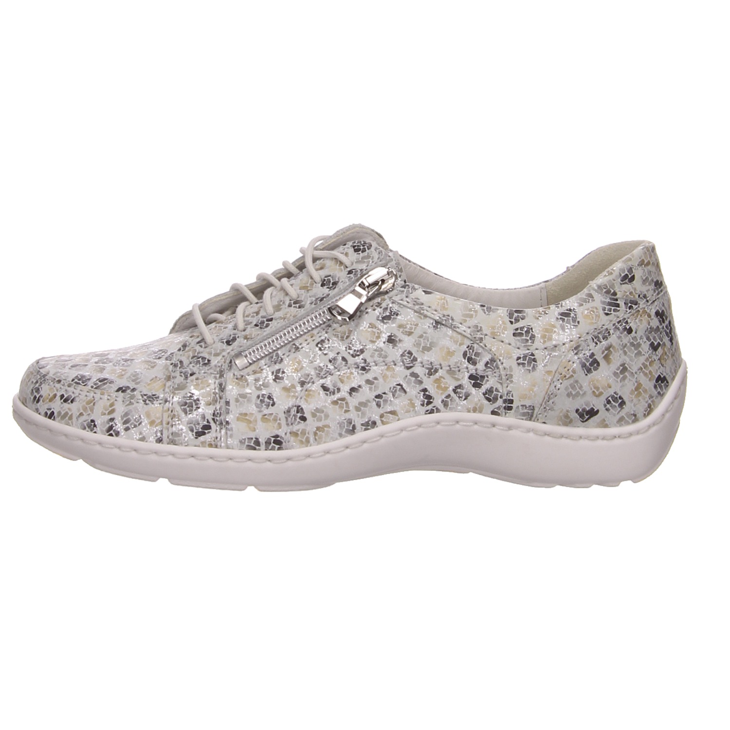 Waldläufer Schnürschuh weiß weiss/weiss kombi