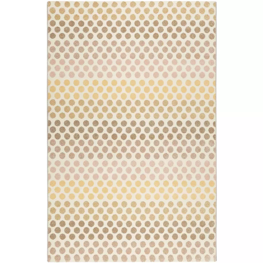 Esprit Kurzflorteppich Spotted Stripe beige rosa gelb