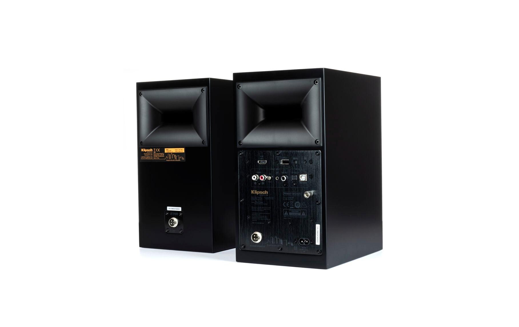 Regallautsprecher Paar The Fives Matte Black<br>Aktive Monitor Lautsprecher mit erstklassigem Sound und vielseitigen Anschlussmöglichkeiten