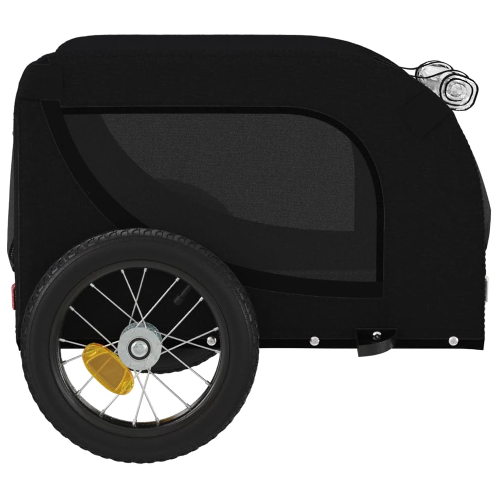 Remorque de vélo pour animaux de compagnie noir