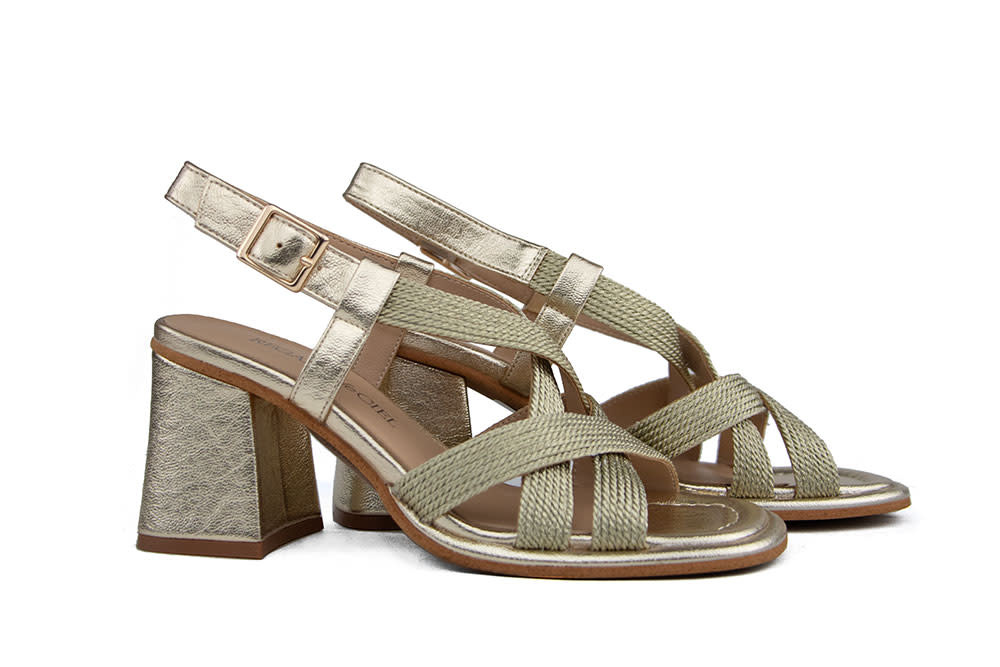 Regarde le Ciel Sandaal Perla String  Antares Gold