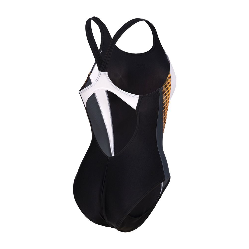 Arena THREEFOLD - Maillot de bain 1 pièce Femme black/asphalt/white