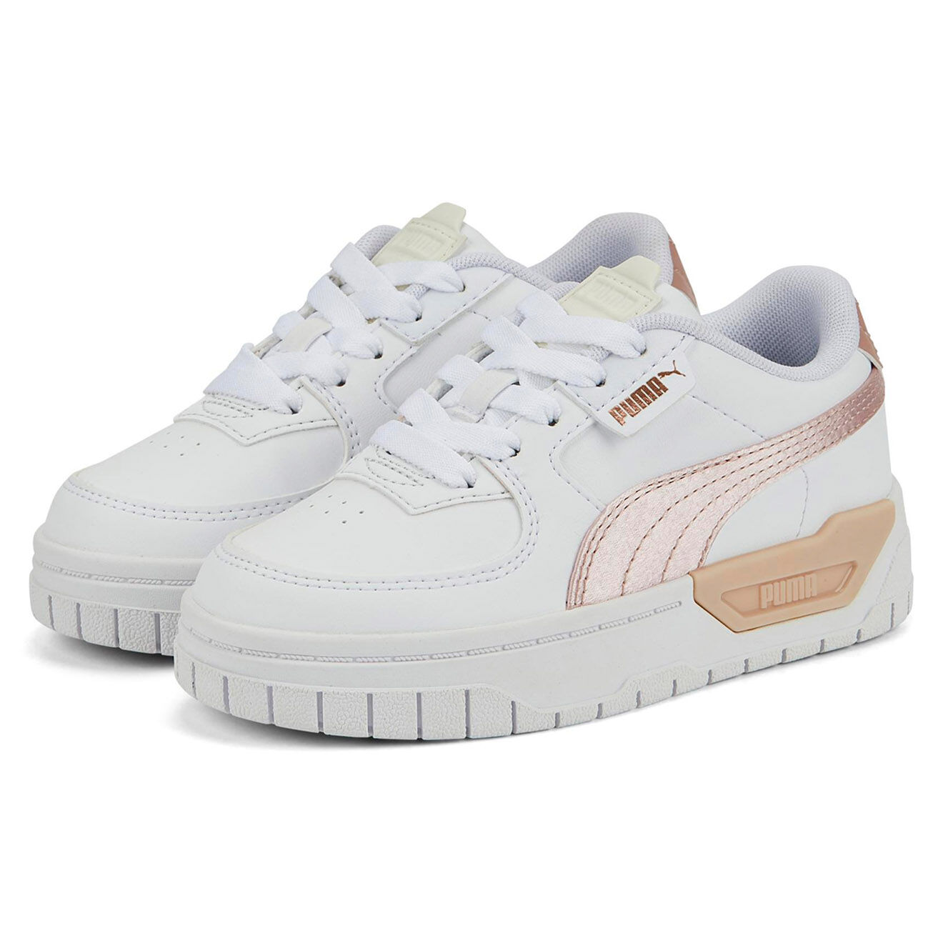 Puma Baskets en Cuir Cali Dream Shiny Pack blanc/rose