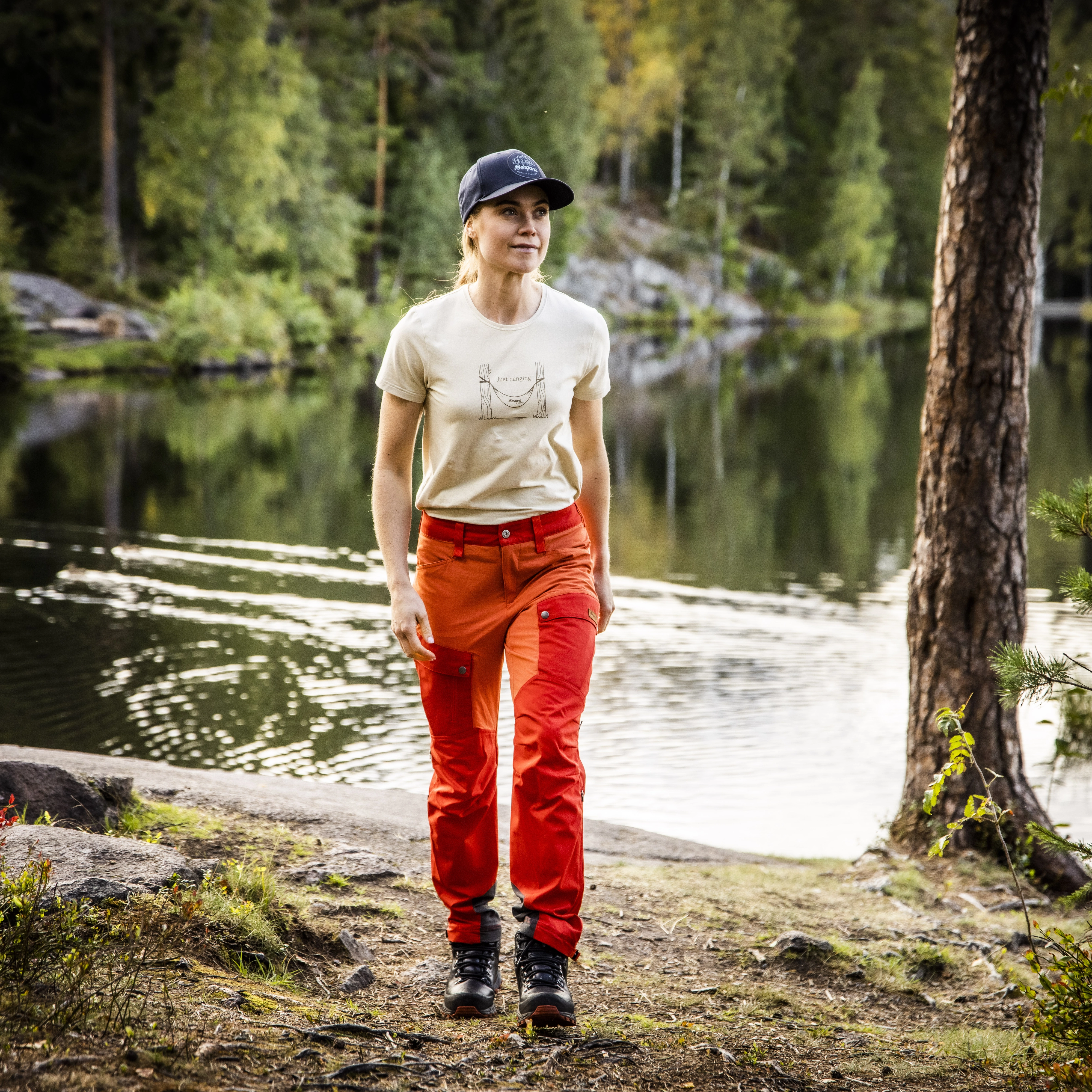 Nordmarka Favor Outdoor Pants Women Dark Brick / Brick