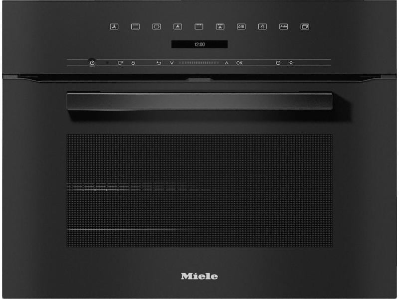Miele Einbaudampfbackofen H 7244-60 BP Schwarz A Einbaubackofen mit Klimagaren- und Pyrolyse-Funktion