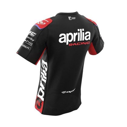 T-Shirt manches courtes Ixon APRILIA SUBLI 22 ENFANT - Noir / Rouge