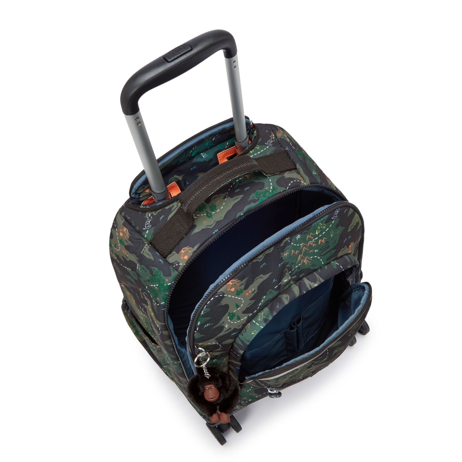 NEW ZEA Grand sac à dos à roulettes pour enfants avec protection pour ordinateur - Camo Treasure