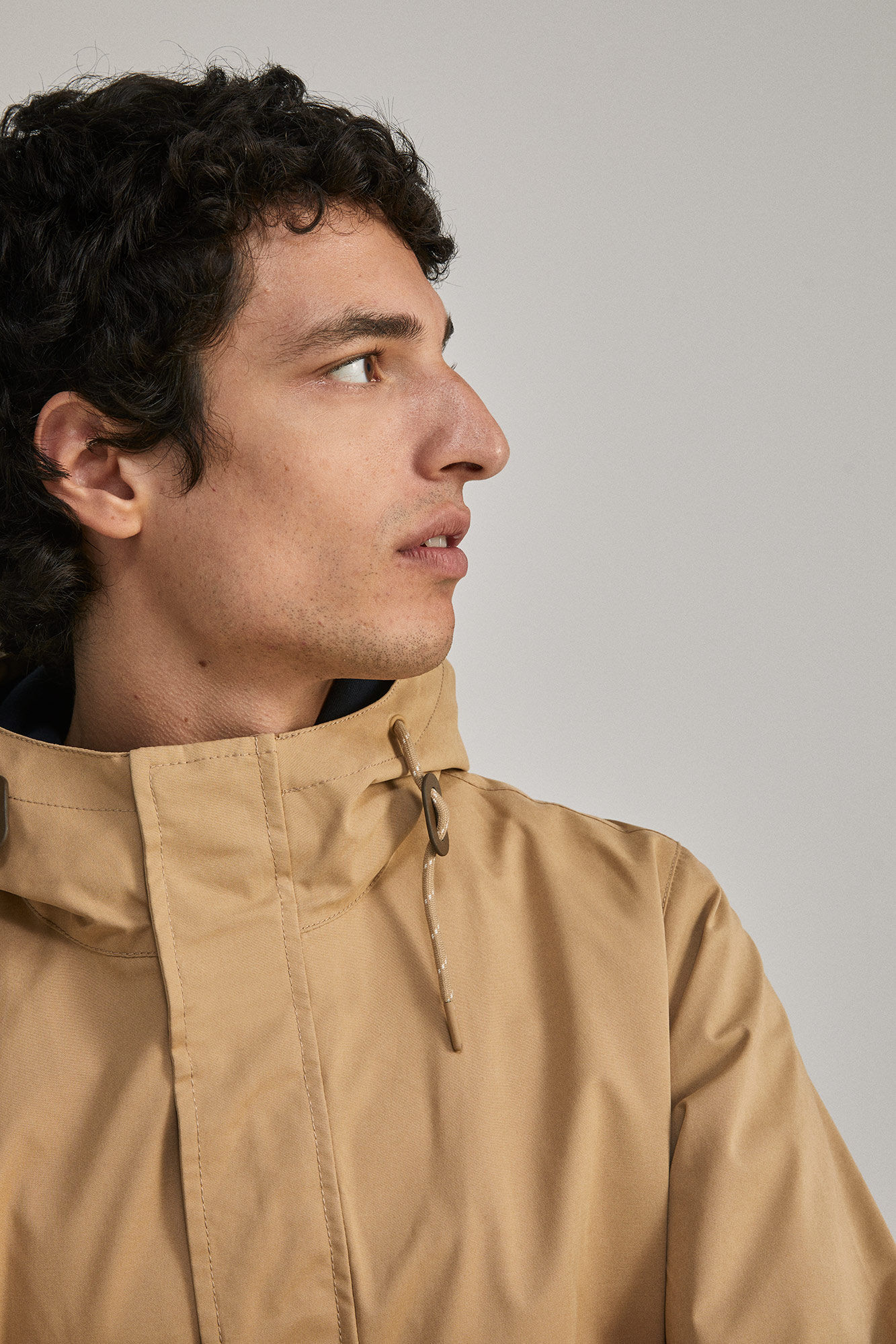 Parka capucha - beige medio