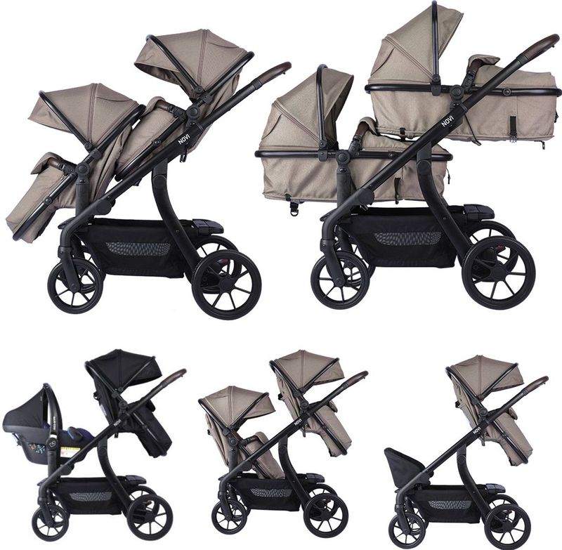 Novi Baby - Duo Kinderwagen - Pacific Premium Solid - Hazel