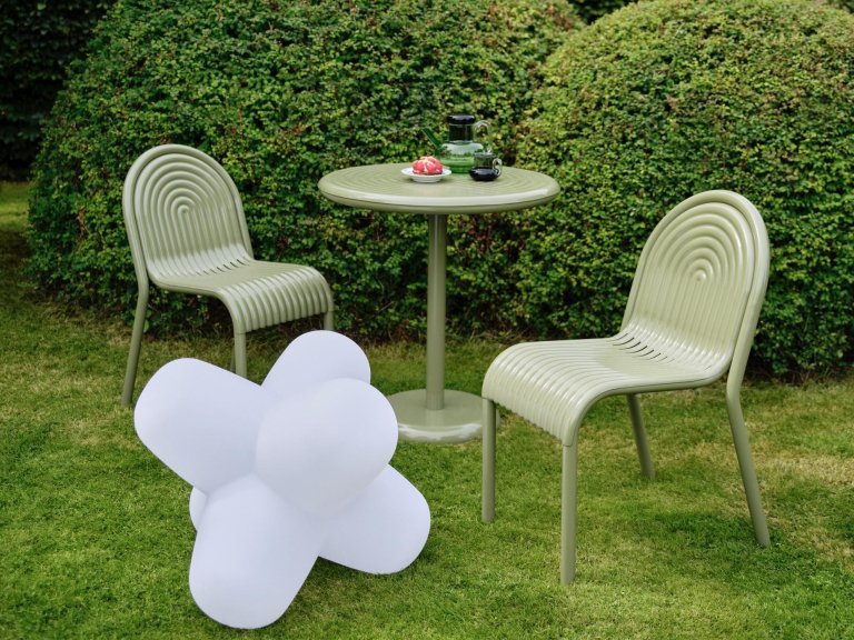 Tom Dixon Groove Round tuintafel Ø69,7 Moss