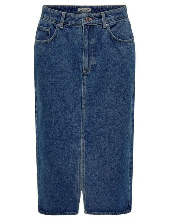 Only Midi-rok Bianca denim 15319268