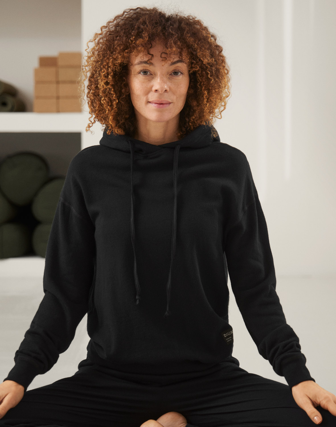 Hoodie van merinowollen terry voor dames - Gratis Verze