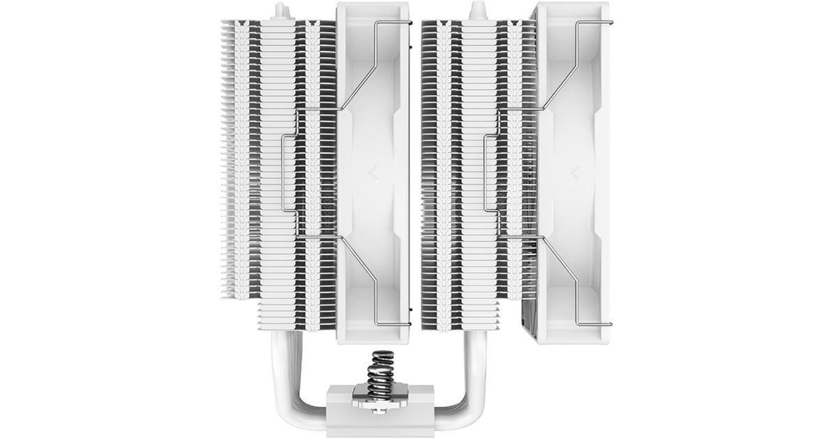 DeepCoolAG620 WH ARGB CPU-koeler  (Wit, 4-pin PWM, RGB led)